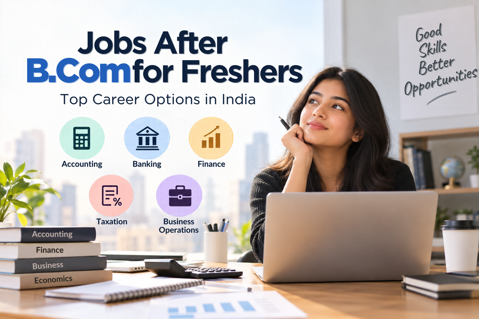 jobs after B.Com for freshers in India