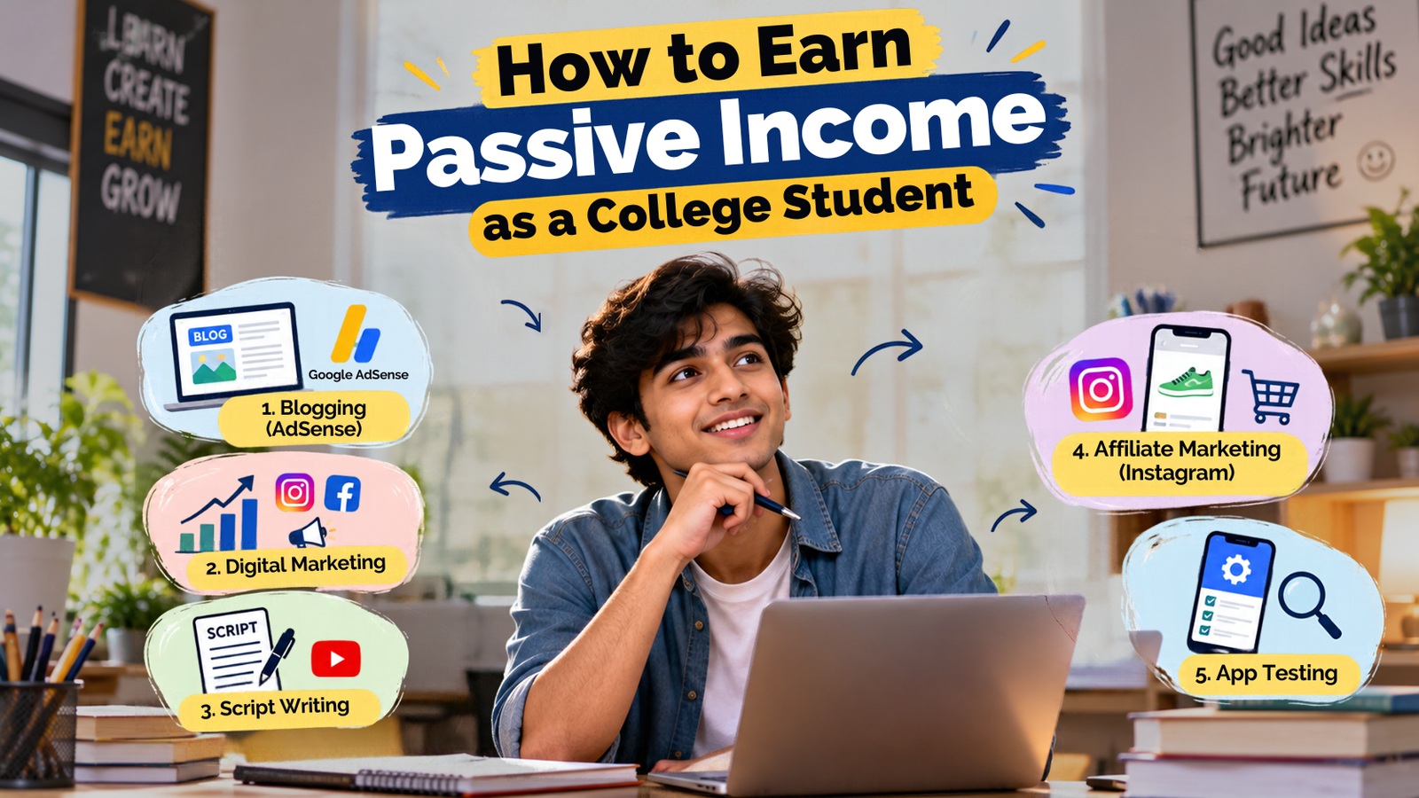 Five online income methods for college students in India