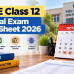 CBSE Class 12 special examination date sheet for West Asia 2026